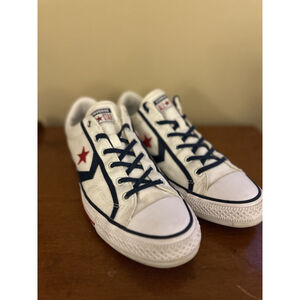 Converse STAR PLAYER OX Unisex Kids Sneaker White Blue Red US W9 M7